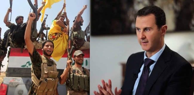  بەشار ئەسەد داوای هاوکاریی لە حەشدی شەعبی دەکات 